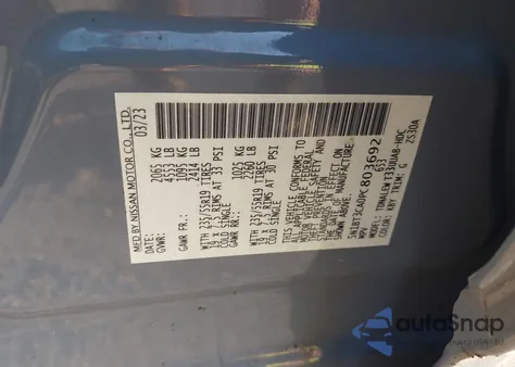 2023 Nissan Rogue Sl Fwd из США, поврежденный, VIN 5N1BT3CA0PC803692